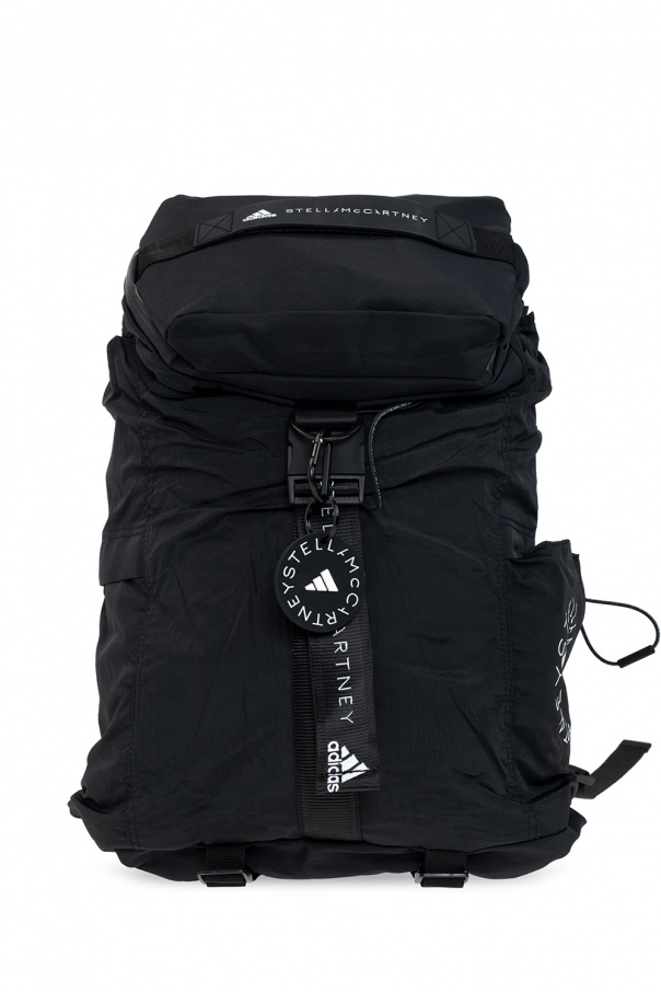 【送関込】ADIDAS by STELLA McCARTNEY ロゴ バックパック Women Black/White Logo Hiking Backpack | Stella McCartney US